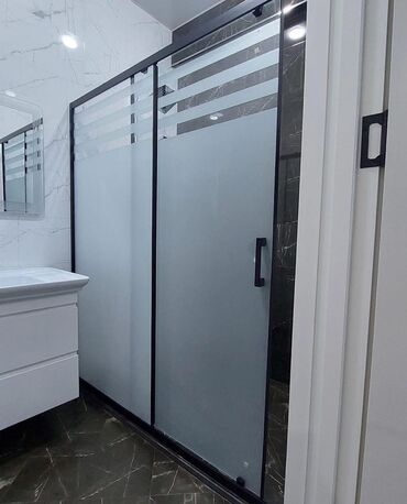 Duş kabinaları, arakəsmələr: Yeni Üstü açıq kabina, Düzbucaqlı, Pulsuz çatdırılma — 6