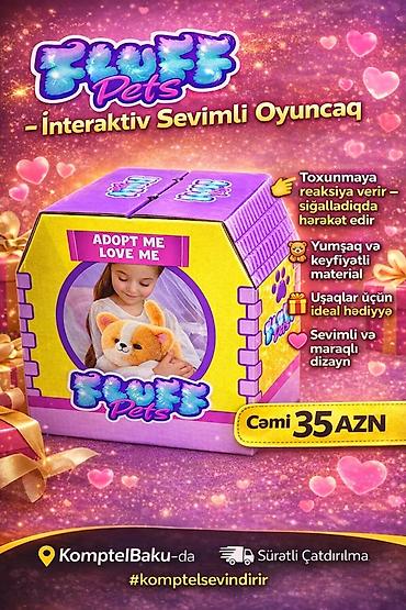 ilan oyuncaq: Fluff Pets – interaktiv sevimli oyuncağ • “Adopt Me Love Me” seriyası — 3