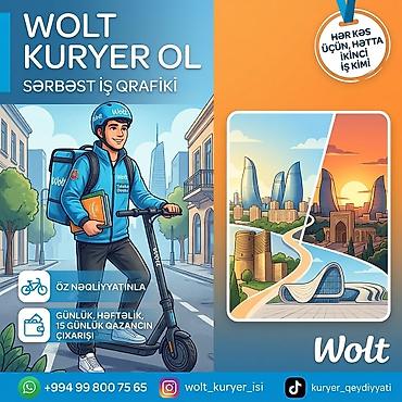 ural matskleti: Moto-kuryer tələb olunur, Gündəlik ödəniş, Təcrübəsiz — 1