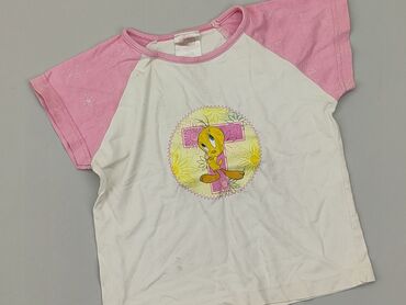 koszula dziewczęca biała: T-shirt, 5-6 years, 110-116 cm, condition - Good