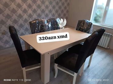 metbex stollari sederek: Для гостиной, Новый, Прямоугольный стол, 6 стульев