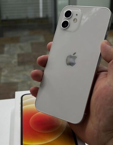 teləfon: IPhone 12, 128 GB, Ağ, Zəmanət, Kredit, Barmaq izi