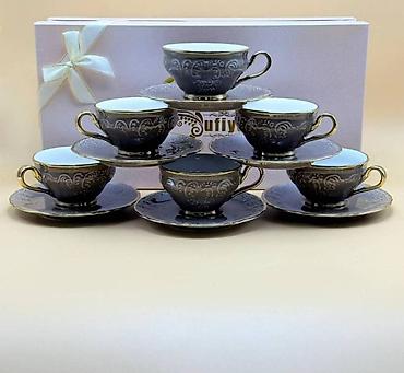 Наборы посуды: Набор сервировочных блюд SENDERI 1) Круглая подставка с прозрачным — 17