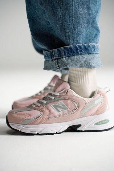 обувь женская большие размеры: Кроссовки, 38.5, 39, 39.5, New Balance, Новый, цвет - Розовый, Платная доставка