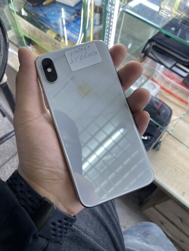 iphone 5 na zapchasti: IPhone X, Колдонулган, Ак, Заряддоочу түзүлүш, Коргоочу айнек, Каптама, Бөлүп төлөө менен, 100 %