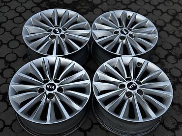 Диски: Литые Диски R 17 Kia, Комплект, отверстий - 5, Б/у — 2