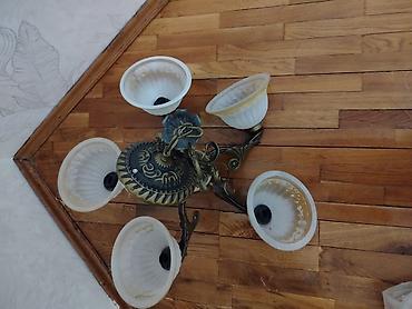 İşıqlandırma: Çılçıraq, 5 lampa, Metal — 2