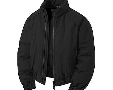 Куртки: Утеплённая мужская куртка-бомбер - Свободный крой oversize с — 9
