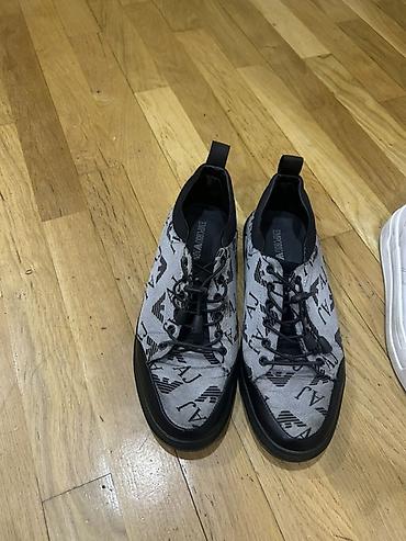 emperio armani: Emporio Armani kişi idman ayaqqabısı - Model: EA logolu sneaker - — 1
