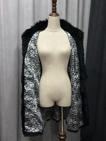 kiwi geyimi: Kürk, S, M, L, rəng - Qara — 5