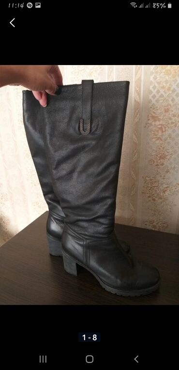 женская обувь зима: Сапоги, 39, цвет - Черный