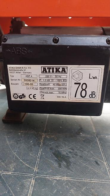 Ostali alati i mašine: Cepač za drva ATIKA 4 t - Cepač za drva donešen iz Nemačke model na lalafo.rs — 8 Ostali alati i mašine: Cepač za drva ATIKA 4 t - Cepač za drva donešen iz Nemačke model — 8