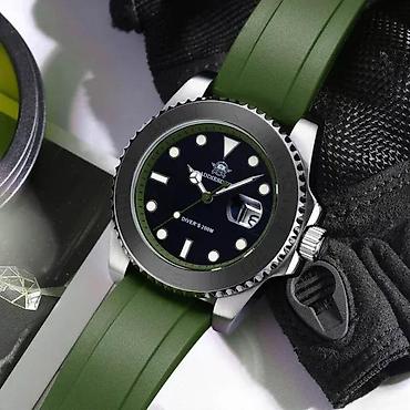 Ručni satovi: ADDIESDIVE AD2040 - 41mm -Zelena- Rolex YACHT-MASTER Homage Potpuno — 2