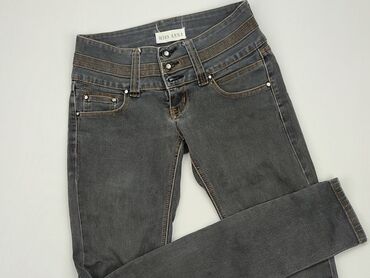 kremowe jeansy: Jeansy, S (EU 36), stan - Dobry