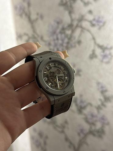 часы hublot: Часы Hublot, скелетон - Корпус: матовый металл серого тона с — 2