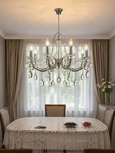 Çılçıraq, 8 lampa, Metal
