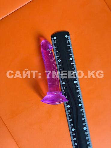 Товары для взрослых: Фиолетовый реалистичный дилдо с присоской Jelly - общая длина 14 см — 8