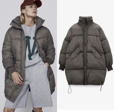 50 объявлений | lalafo.kg: Женская куртка XS, цвет - Серый, Zara