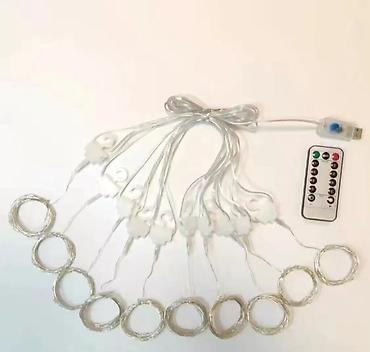 Светодиодные гирлянды: Гирлянда 3 метра в длину 3 метра в ширину 

 3*3 шторки Новый год — 9