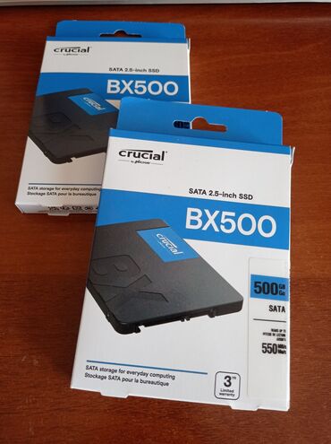 SSD diskləri: Daxili SSD disk Crucial, 512 GB, 2.5", Yeni