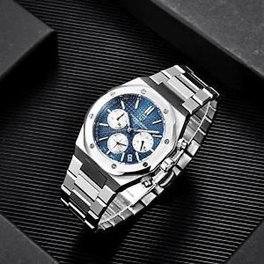 Ručni satovi: PAGANI DESIGN PD-1707 - 40mm - Plava- AP Royal Oak Homage Potpuno nov — 11