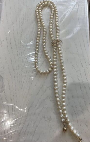 серьги золотые: Колье, Проба 585, Женские, Жемчуг