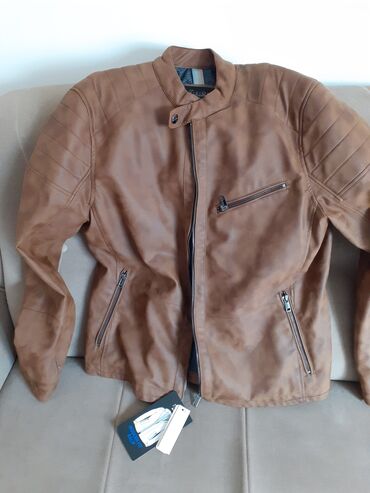 Kožne jakne: Kožna jakna Prava koža, XL (EU 54), Lc Waikiki, bоја - Braon — 4