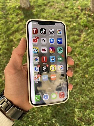 iphone 12 pro max islenmis: IPhone 12 Pro Max, 128 GB, Qara, Zəmanət, Simsiz şarj, Face ID — 7