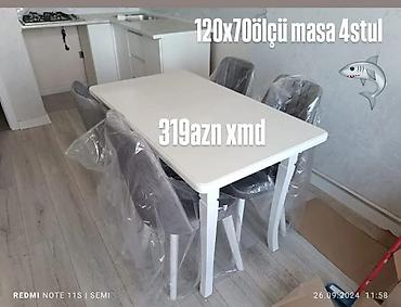 soba mebel ici: Mətbəx üçün, Yeni, 4 stul — 1