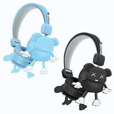 naushnik bluetooth: 🔥 Qulaqlıqlar Uşaqlar üçün Super Amusing Simsiz AH-807F ✅ Brend: No — 1