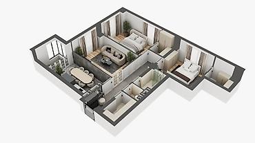 Новостройки от застройщика: Строится, Элитка, 3 комнаты, 96 м² — 10