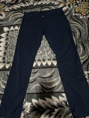 брюки с накладными карманами мужские: Брюки 5XL (EU 50), 6XL (EU 52), цвет - Синий