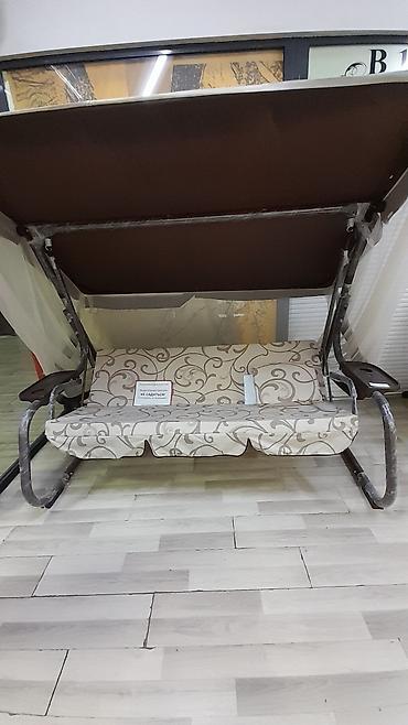 Садовые качели: Садовые качели Металл, Со спинкой, С крышей — 10