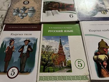 Китептер жана журналдар: Комплект школьных учебников (кыргызские и русские издания). В набор — 3