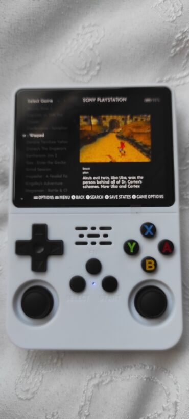 Digər oyun və konsollar: Portativ retro oyun konsolu - Korpus: ağ rəng, yığcam qatlanan — 8