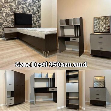 Sifarişlə jurnal masaları: Oğlan və qız üçün, Yeni, Təknəfərlik çarpayı, Dolab