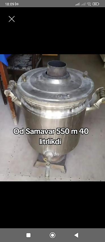 Od samovar – 40 litrlik tutum. - Yanacaq: od/odun kömürü ilə işləyir lalafo.az -da Od samovar – 40 litrlik tutum. - Yanacaq: od/odun kömürü ilə işləyir