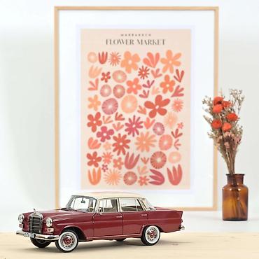 odece: 🚘 Mercedes-Benz 200 1966 – Crvena | Die-Cast Norev 1:18 Norev — 1