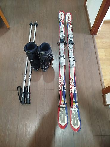 Лыжи: Продаются лыжи 160 ростовка в отличном состоянии с ботинками Salomon — 3