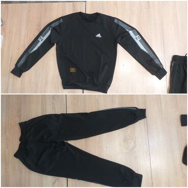 спортивная куртка адидас: Спортивный костюм L (EU 40), цвет - Черный