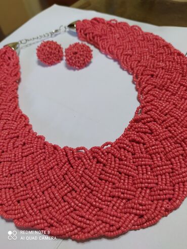 Наборы украшений: Ожерелье из бисера и серьги гвоздики,ручная работа,шикарно смотрится и — 11