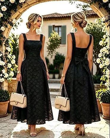nine west baletanke: Elegantna midi koktel/večernja haljina sa romantičnim detaljima Vel — 4