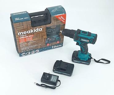 набор инструментов: Drel dəsti Meakida 10 mm simsiz matkap dəsti - Model: MD-1803 (qutuda — 1
