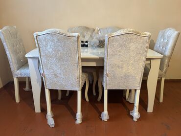 e.c.a. baku сантехника: Qonaq otağı üçün, Açılmayan, Dördbucaq masa, 6 stul