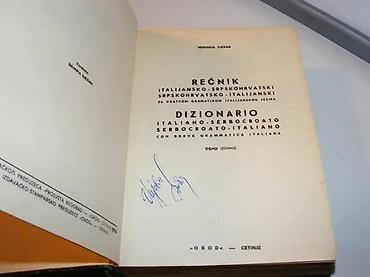 Rečnik italijansko-srpskohrvatski Nemanja SjeranStandarni na lalafo.rs Rečnik italijansko-srpskohrvatski Nemanja SjeranStandarni