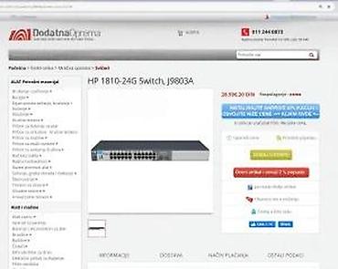Modemi, ruteri i mrežni uređaji: HP 1810-24G v2 Switch (J9803A) – gigabitni, rack-mount upravljivi svič — 17