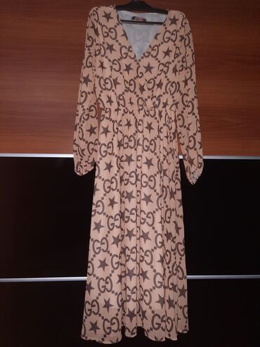 svečana haljina: Gucci S (EU 36), color - Beige, Evening, Long sleeves