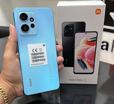 infinix note 30 qiymeti: Xiaomi Redmi Note 12, 128 GB, rəng - Göy, 
 Zəmanət, İki sim kartlı