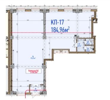 Продажа квартир: 5 и более комнат, 184 м², Элитка, 1 этаж, ПСО (под самоотделку)