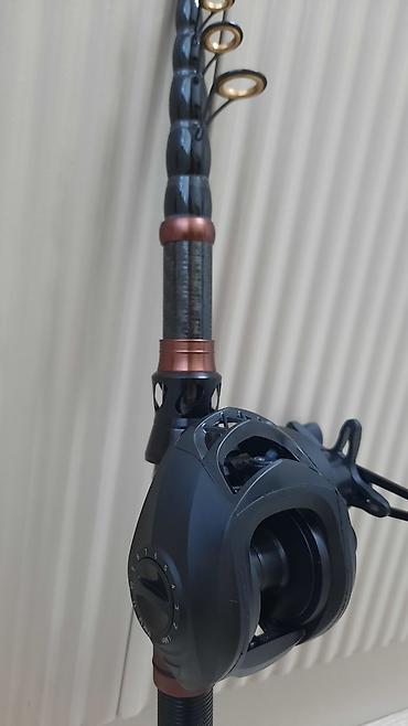 ox və kaman: Baitcasting tipli teleskop balıqçı dəsti - Qarmaq: Karbon lifli — 3